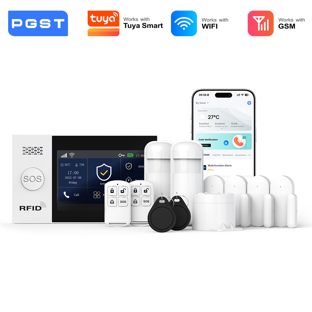 Home Security Ultimate - PGST 2G GSM WiFi Alarm System