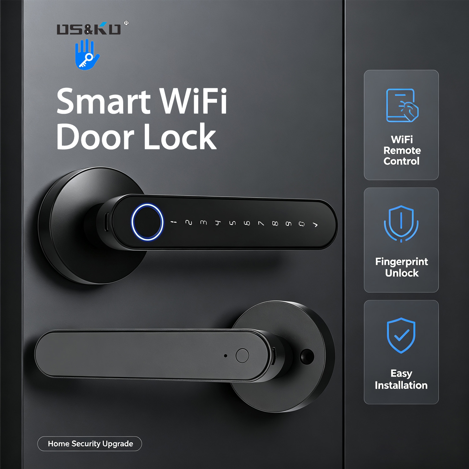 Home Security Brand - TTLock Smart Digital Door Lock, 5