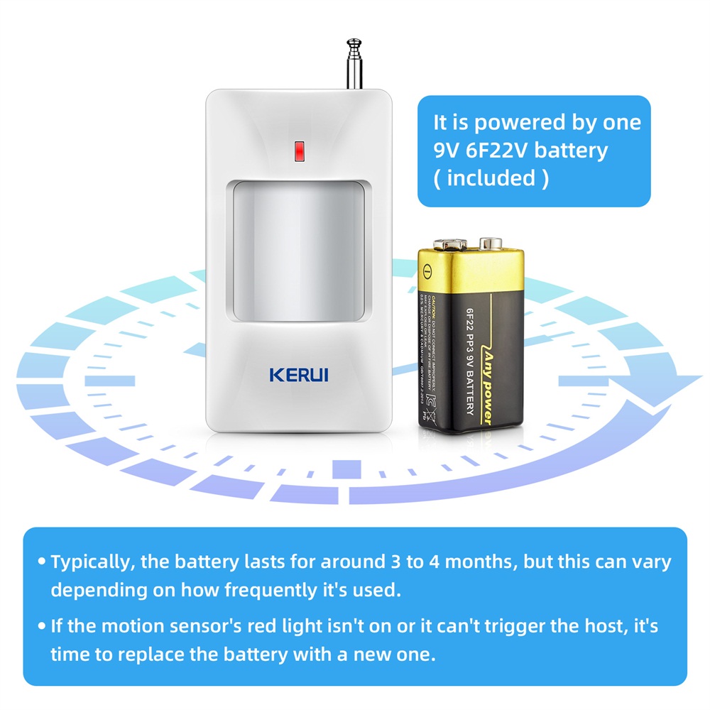 KERUI Wireless PIR Motion Sens - Home Security Ultimate recension och pris