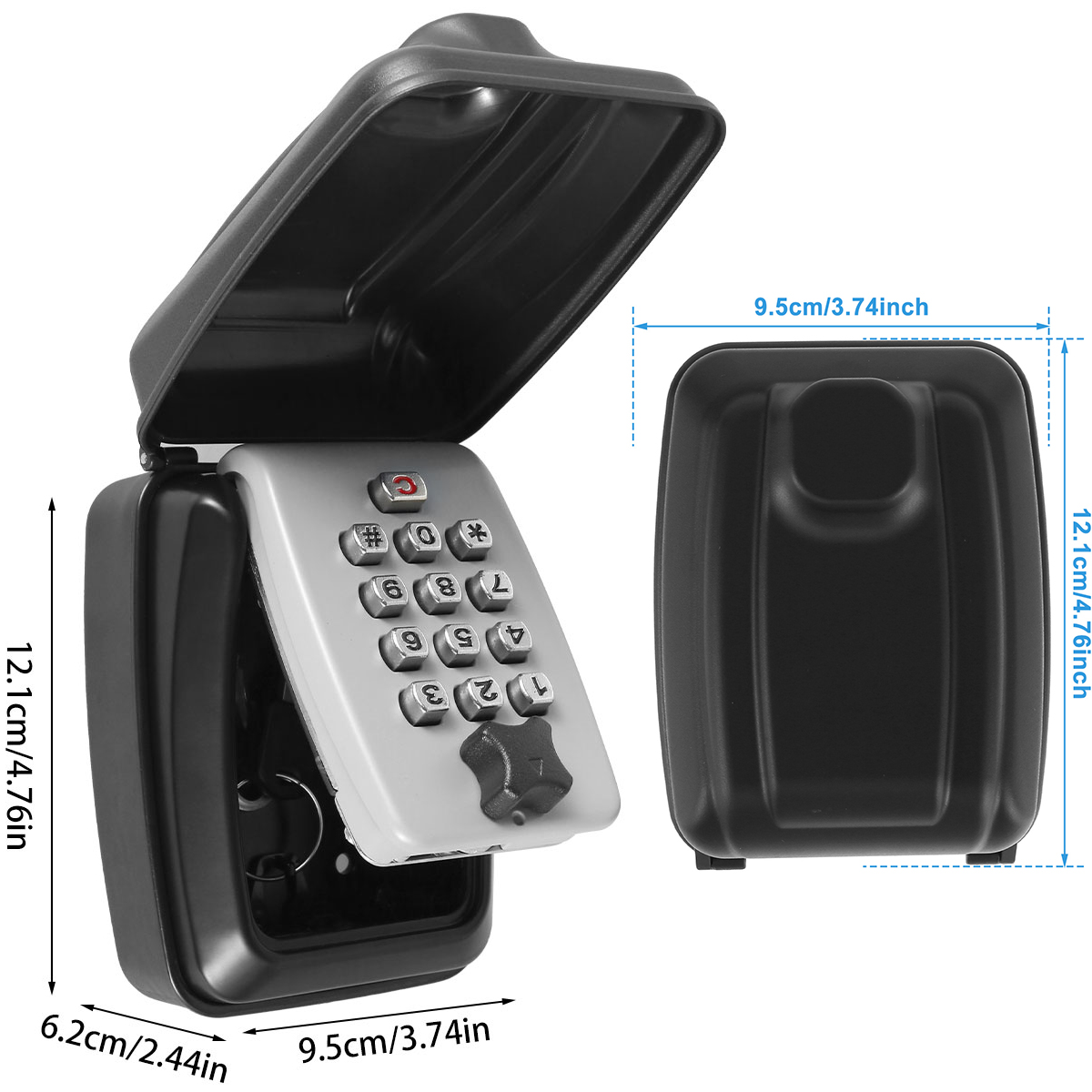 Key Lock Box Wall-Mount Secret - Home Security Brand recension och pris