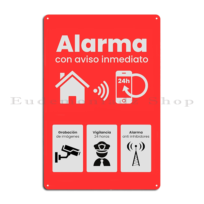 Retro 24h Alarm System Metal S - Home Security Systems recension och pris