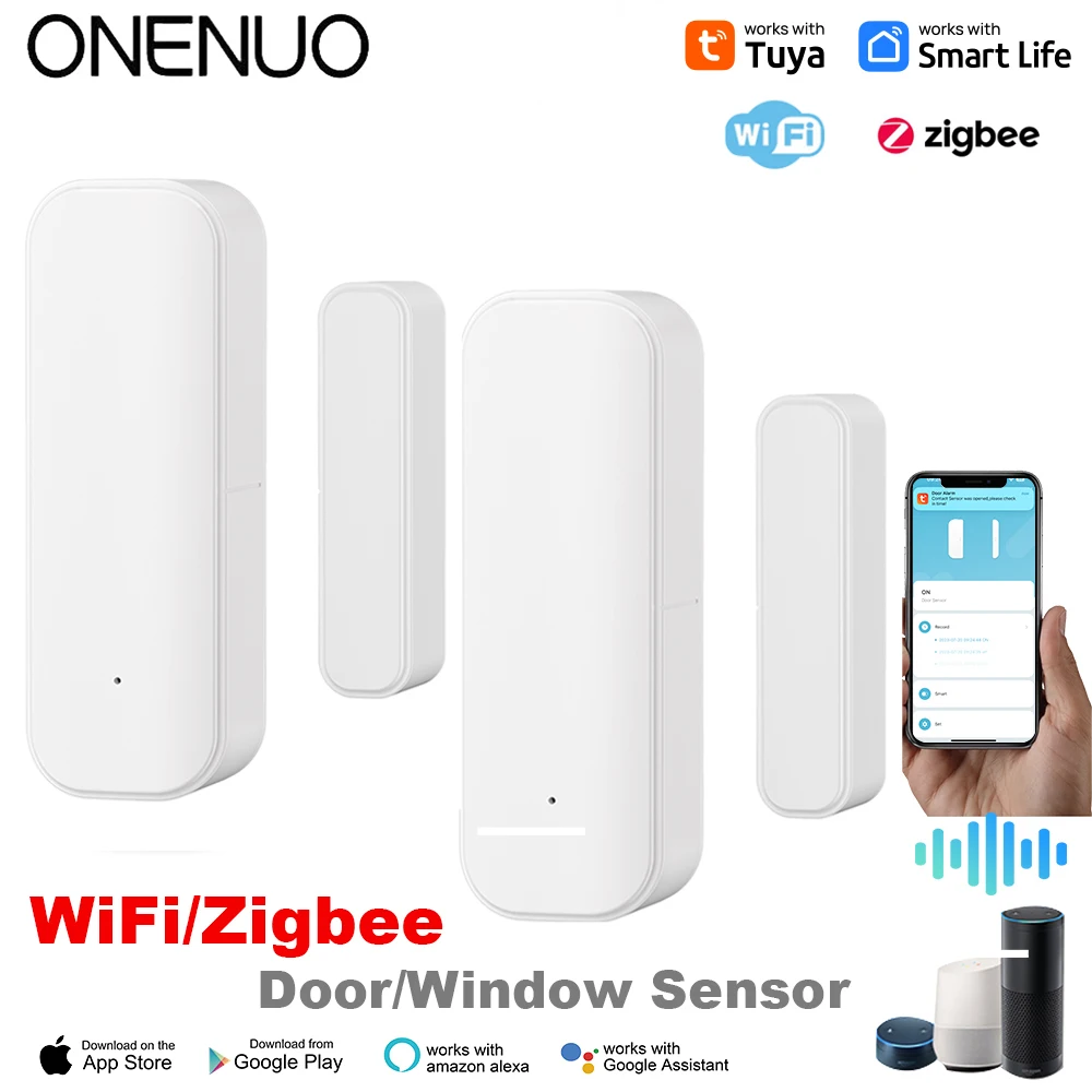 Tuya WiFi Zigbee Window Door S - Home Security Battery recension och pris