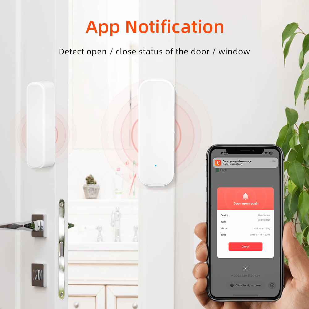 Tuya WiFi Zigbee Window Door S - Home Security Battery recension och pris