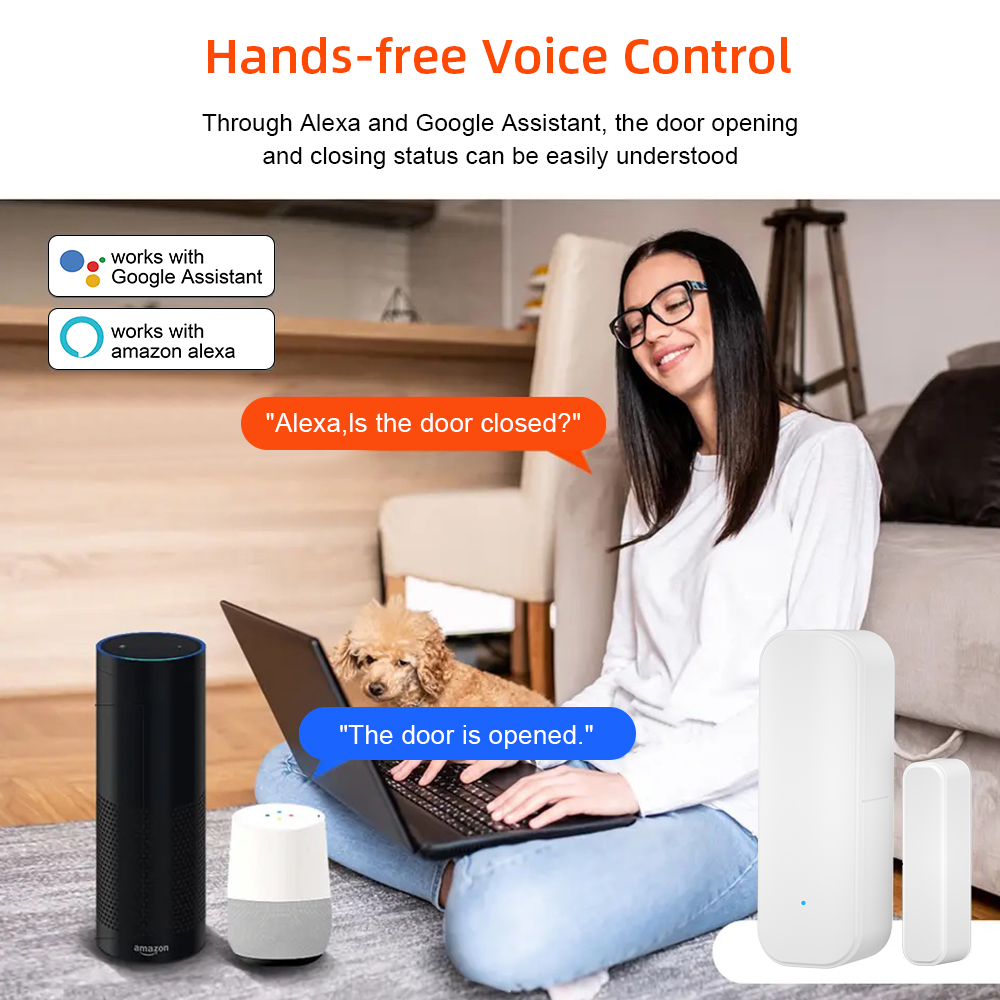 Tuya WiFi Zigbee Window Door S - Home Security Battery recension och pris