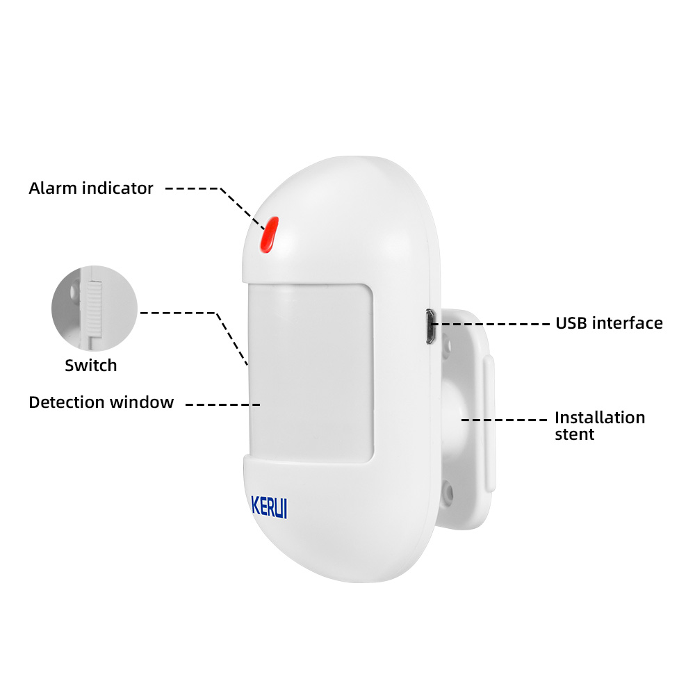 KERUI Wireless PIR Motion Sens - Home Security Battery recension och pris