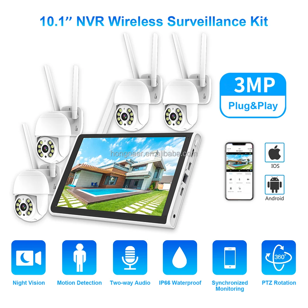 2026 Hongnaer 3MP 4 Channel Wi - Home Security Systems recension och pris
