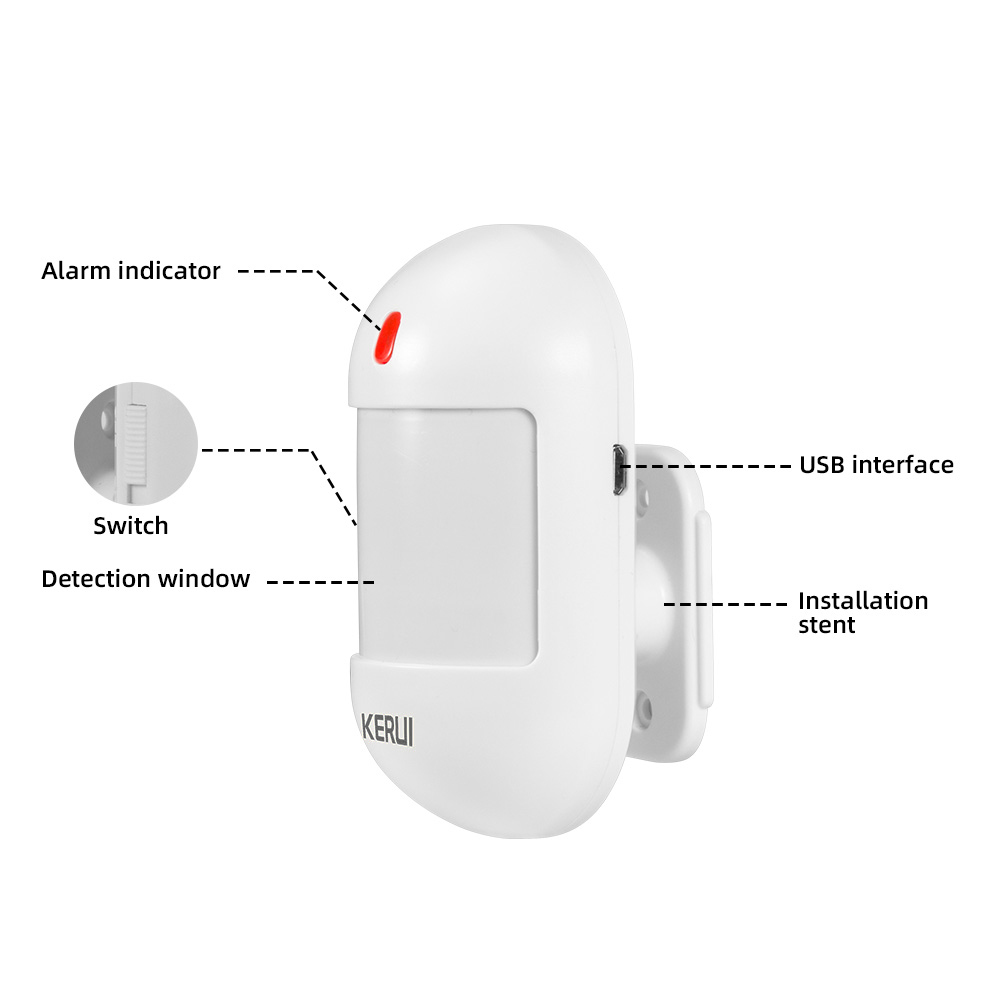 KERUI Wireless PIR Motion Sens - Home Security Battery recension och pris
