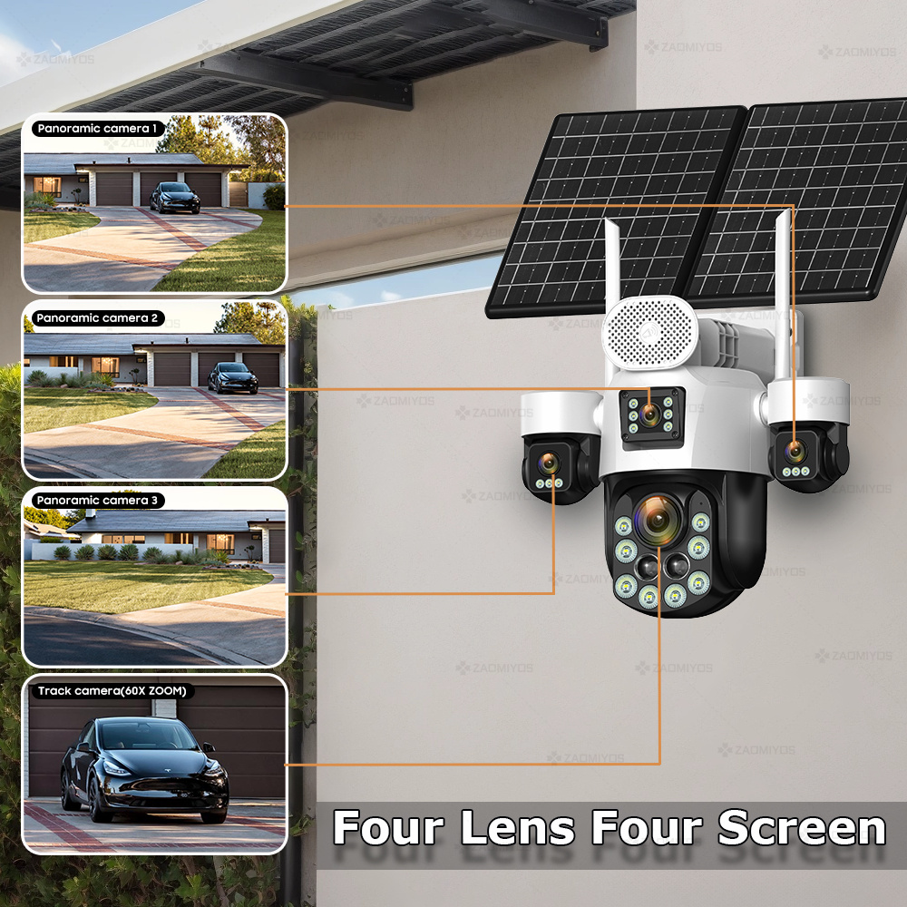 4 Lens Outdoor 360° Surveillan - Home Security Ultimate recension och pris