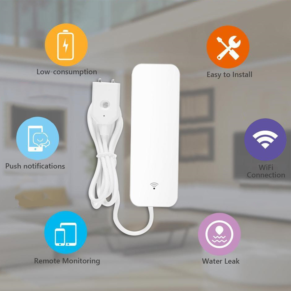 Tuya WiFi Water Leak Sensor, W - Home Security Business recension och pris