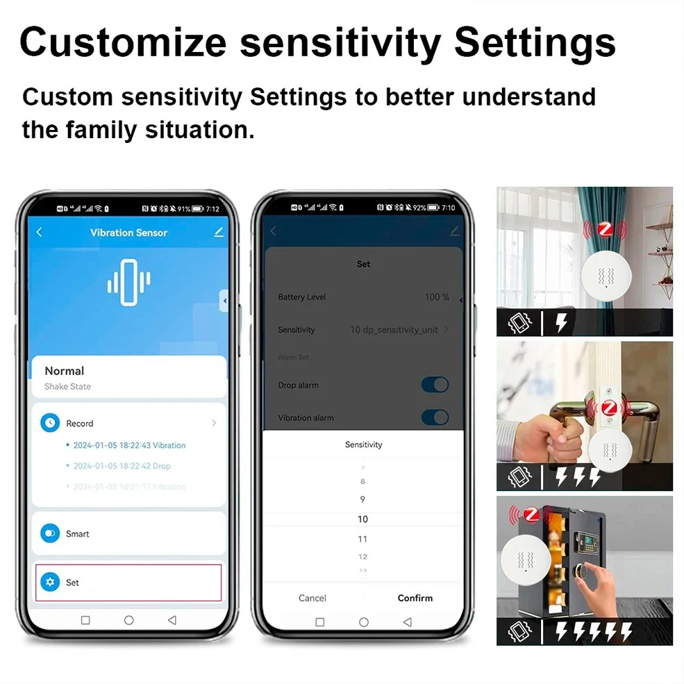 Tuya ZigBee Smart Vibration &  - Home Security Systems recension och pris