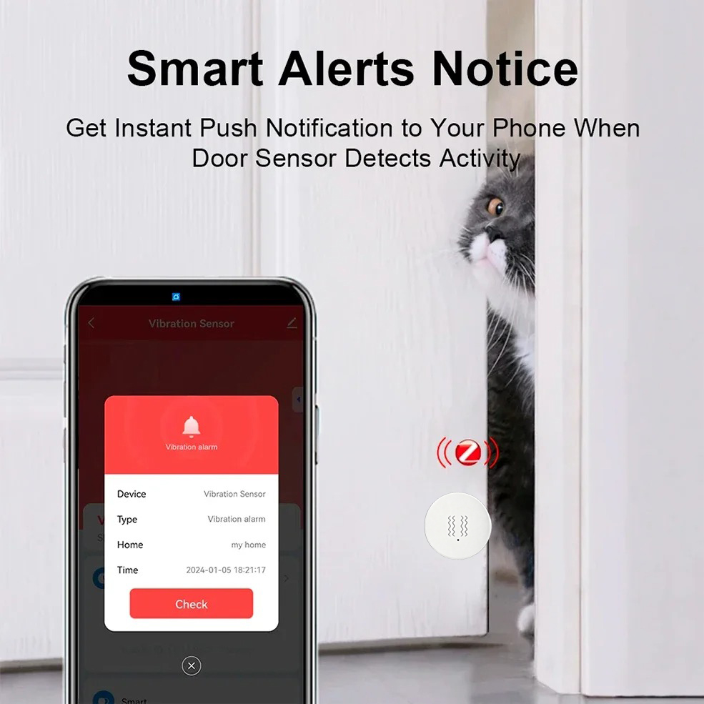 Tuya ZigBee Smart Vibration &  - Home Security Systems recension och pris