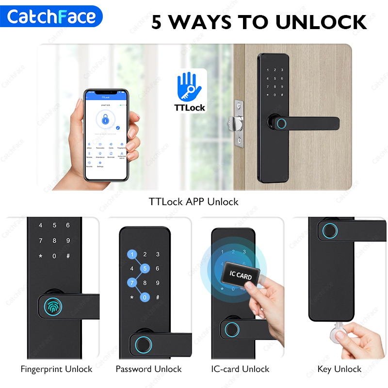 TTLock Fingerprint Smart Door  - Home Security Brand recension och pris