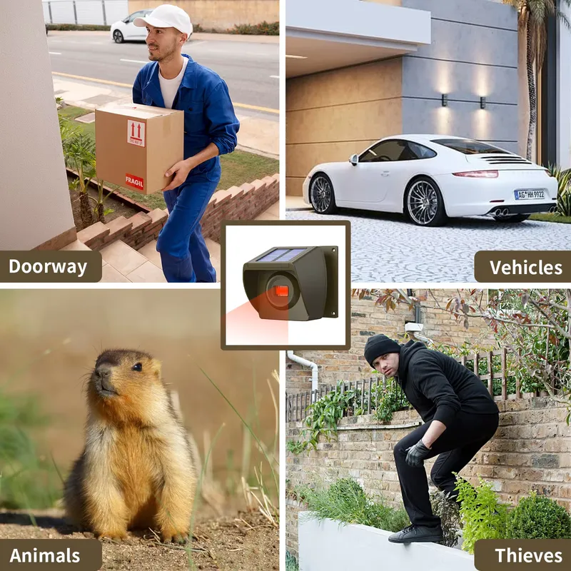 Outdoor Solar - Powered Wirele - Home Security Systems recension och pris