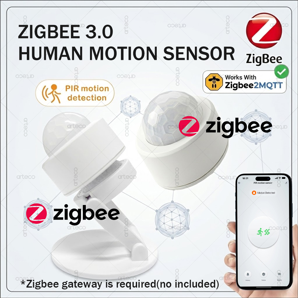 Zigbee 3.0 Mini PIR Motion Sen - Home Security Business recension och pris