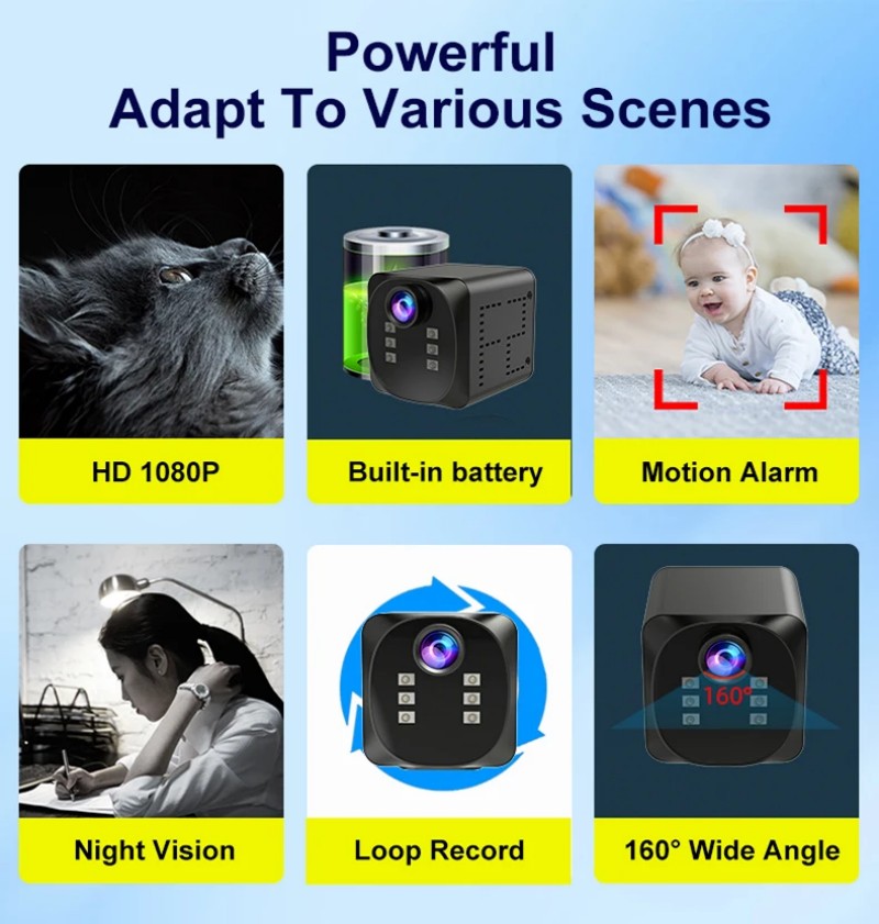 4K Ultra HD Mini WiFi Camera:  - Home Security Images recension och pris
