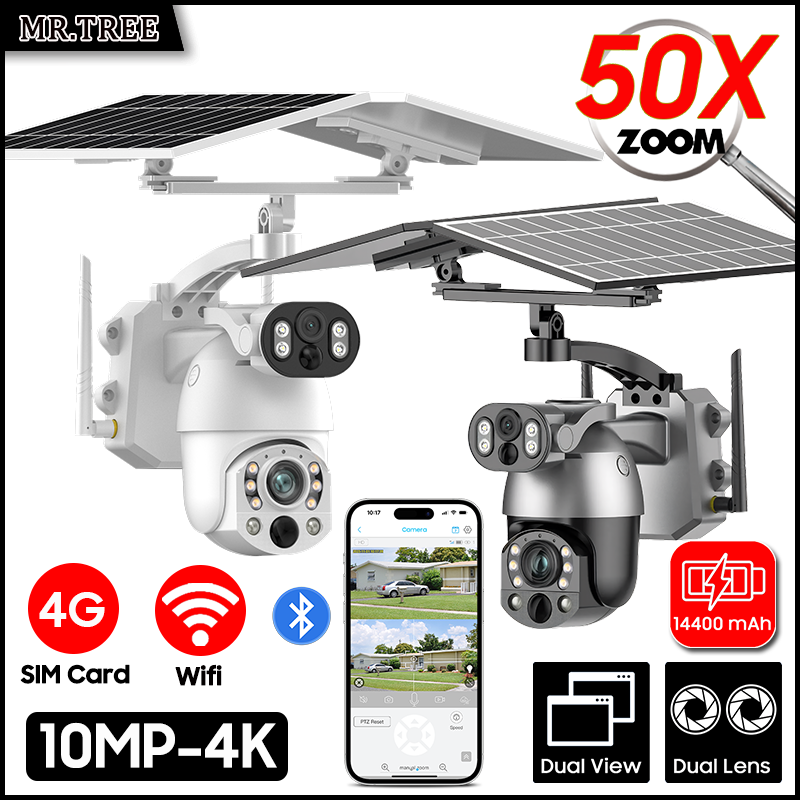 4K 50X Optical Zoom Dual Lens  - Home Security Panel recension och pris