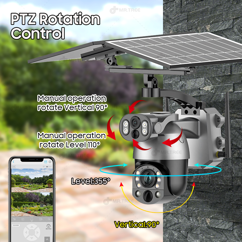 4K 50X Optical Zoom Dual Lens  - Home Security Panel recension och pris