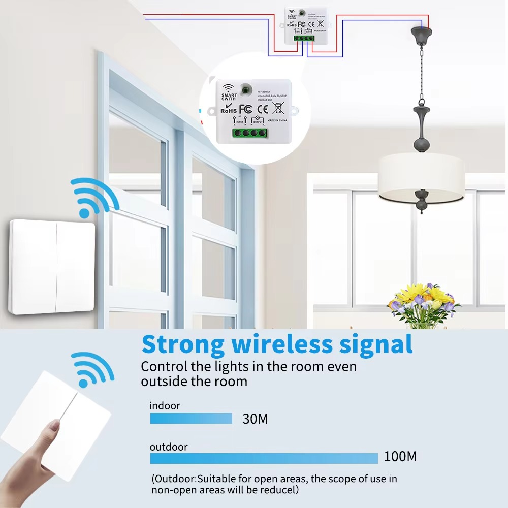 RF433 Self-Powered Wireless Li - Home Security Battery recension och pris
