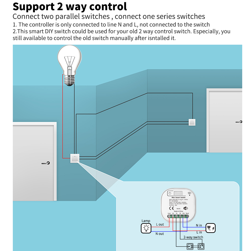 Tuya WiFi Smart Self-Powered L - Home Security Battery recension och pris