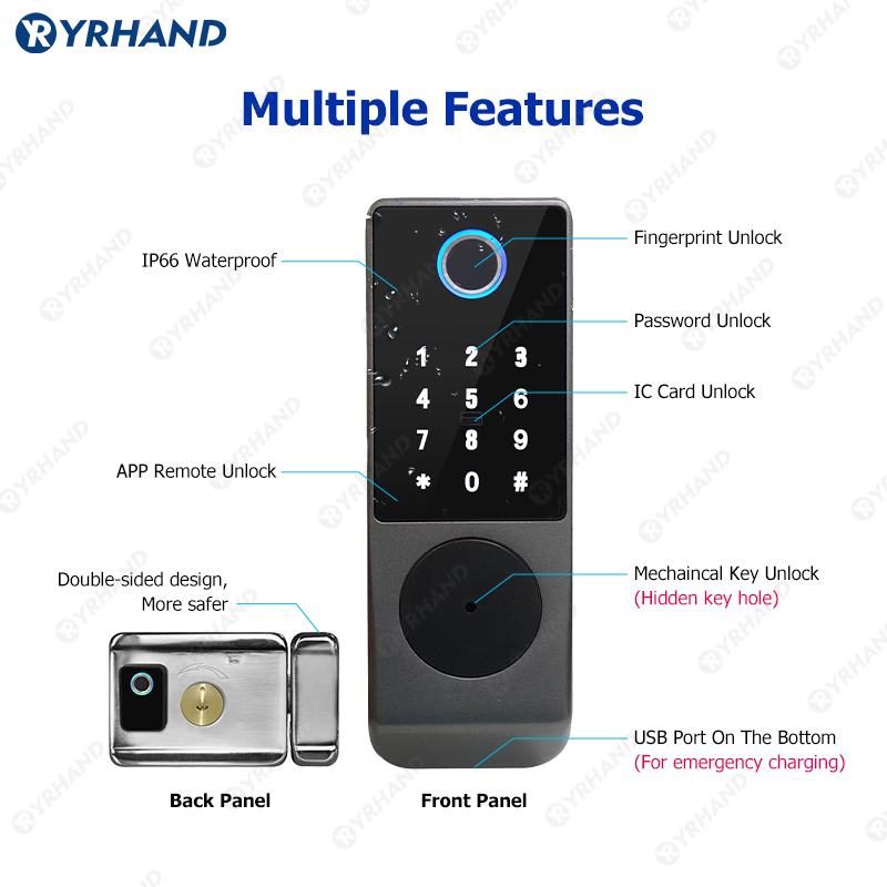 Tuya Smart lock Waterproof Wif - Home Security Brand recension och pris