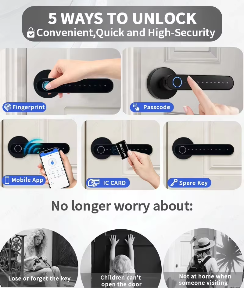 TTLock Smart Digital Door Lock - Home Security Brand recension och pris
