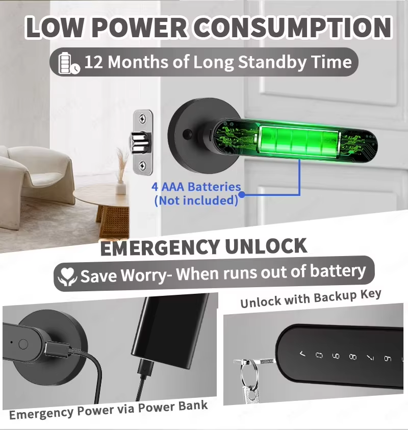 TTLock Smart Digital Door Lock - Home Security Brand recension och pris